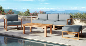Pacific Teak Outdoor Sofa Set