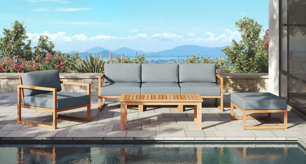 Pacific Teak Outdoor Sofa Set