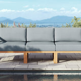 Pacific Teak Outdoor Sofa & Club Chair Set