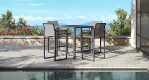 Pacific Aluminum Outdoor Bar Set for 4