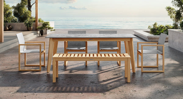 4 Dining Chairs & Bench