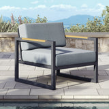 Pacific Aluminum Outdoor Club Chair Set