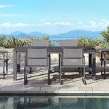 Pacific Aluminum Outdoor Dining Set for 6