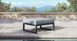 Pacific Aluminum Outdoor Ottoman