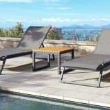 Pacific Aluminum Outdoor Lounge Chair Set