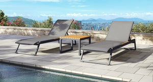 Pacific Aluminum Outdoor Lounge Chair Set