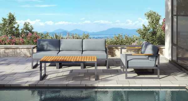 Pacific Aluminum Outdoor Sofa & Loveseat Set