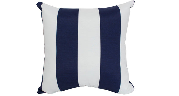 Outdoor Throw Pillow - Cabana Navy