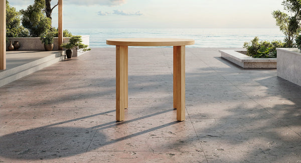 Pacific Teak & Mesh Outdoor Bar Set for 4