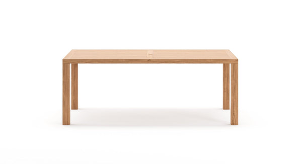 Bali Teak & Mesh Outdoor Dining Set for 6