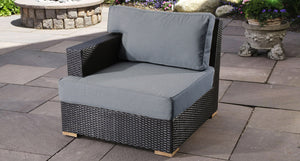 Salina left arm piece - Sunbrella Cast Slate