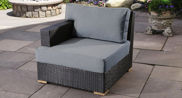 Salina left arm piece - Sunbrella Cast Slate