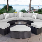 Santorini outdoor daybed - Sunbrella Canvas Granite