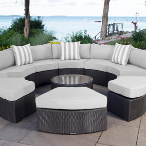 Santorini outdoor daybed - Sunbrella Canvas Granite
