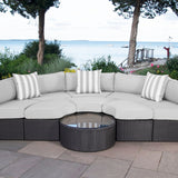 Santorini outdoor daybed - Sunbrella Canvas Granite