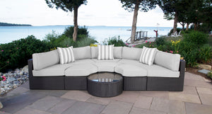 Santorini outdoor daybed - Sunbrella Canvas Granite