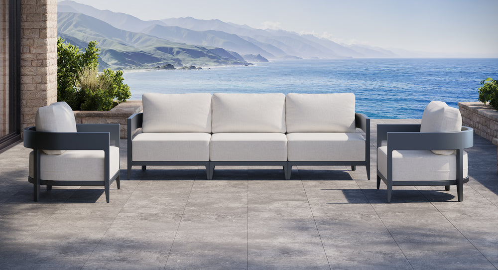 Atlantic Aluminum Outdoor Sofa & Club Chair Set