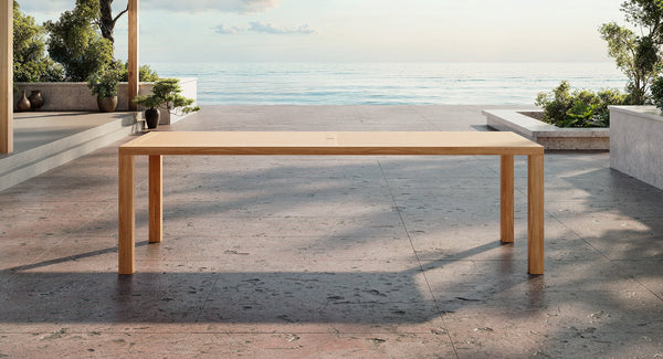 Bali Teak & Mesh Outdoor Dining Set for 8