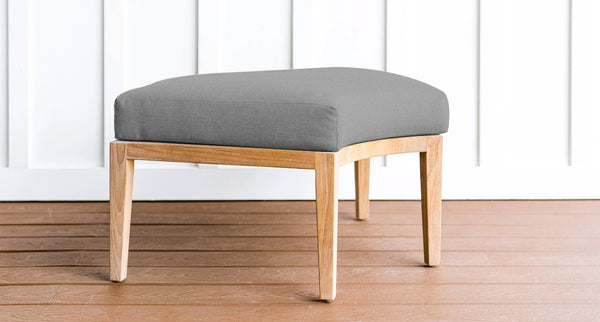 Santorini Gray Teak & Rope Outdoor Daybed