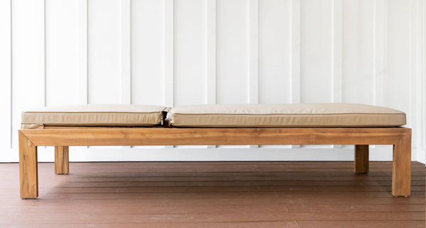 Bali outdoor lounge chair flat - Sunbrella Spectrum Mushroom