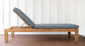 Bali outdoor lounge chair - Sunbrella Cast Slate