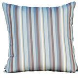 Outdoor Throw Pillow - Blue Striped