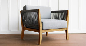 Capri Teak & Rope Outdoor Club Chair