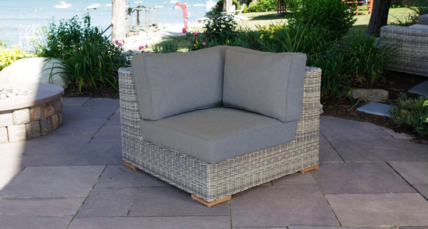 Corsica corner piece - Sunbrella Cast Slate