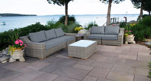 Corsica sofa and loveseat - Sunbrella Cast Slate