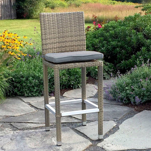 Corsica outdoor bar chair - Sunbrella Cast Slate