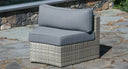 Gray santorini couch piece - Sunbrella Cast Slate