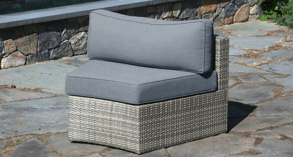 Gray santorini couch piece - Sunbrella Cast Slate
