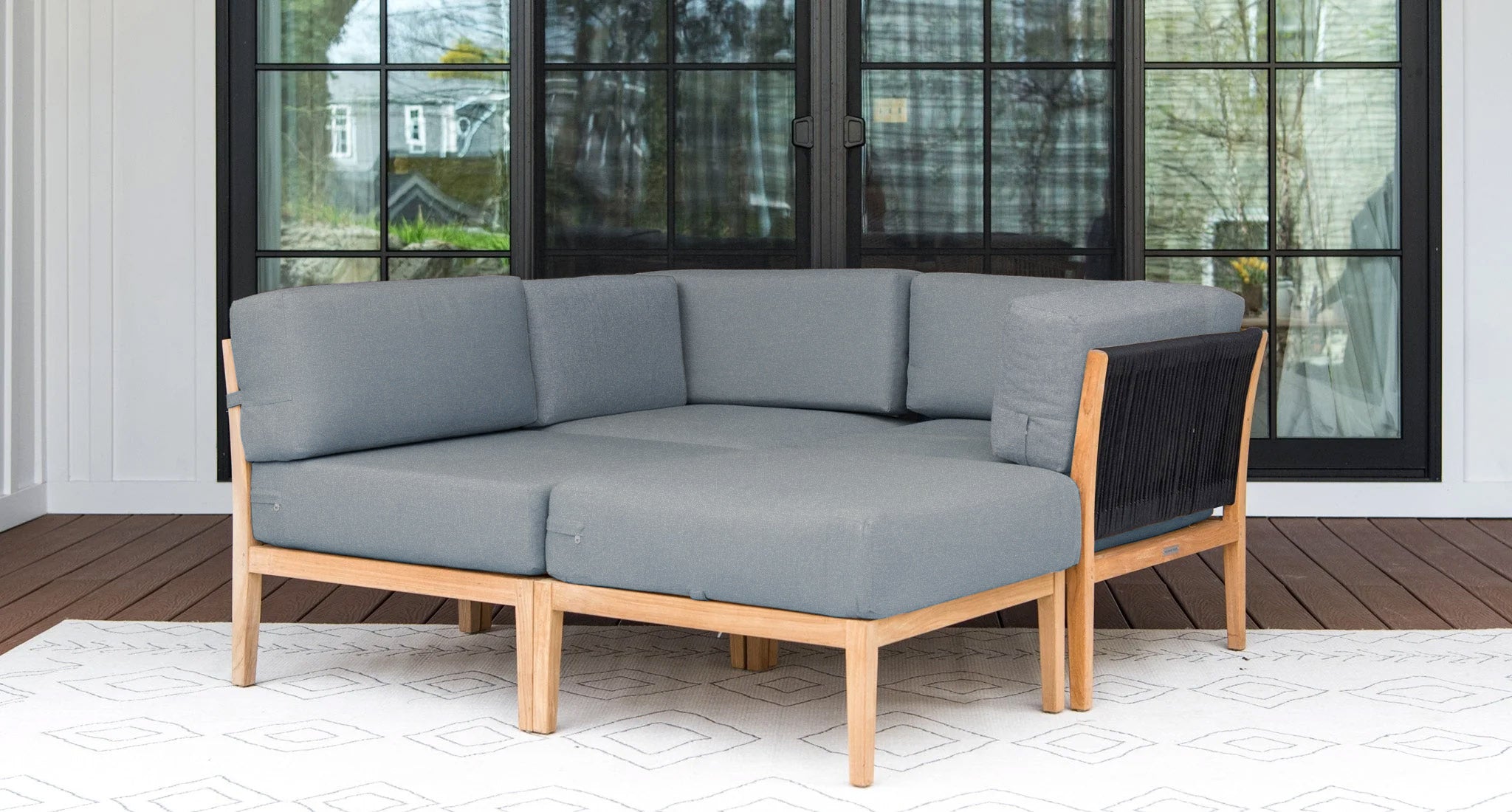 Malibu 4 piece daybed - Sunbrella Cast Slate