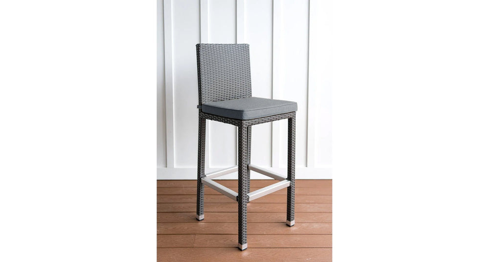 Salina outdoor bar chair - Sunbrella Spectrum Mushroom