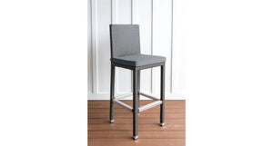 Salina outdoor bar chair - Sunbrella Cast Slate