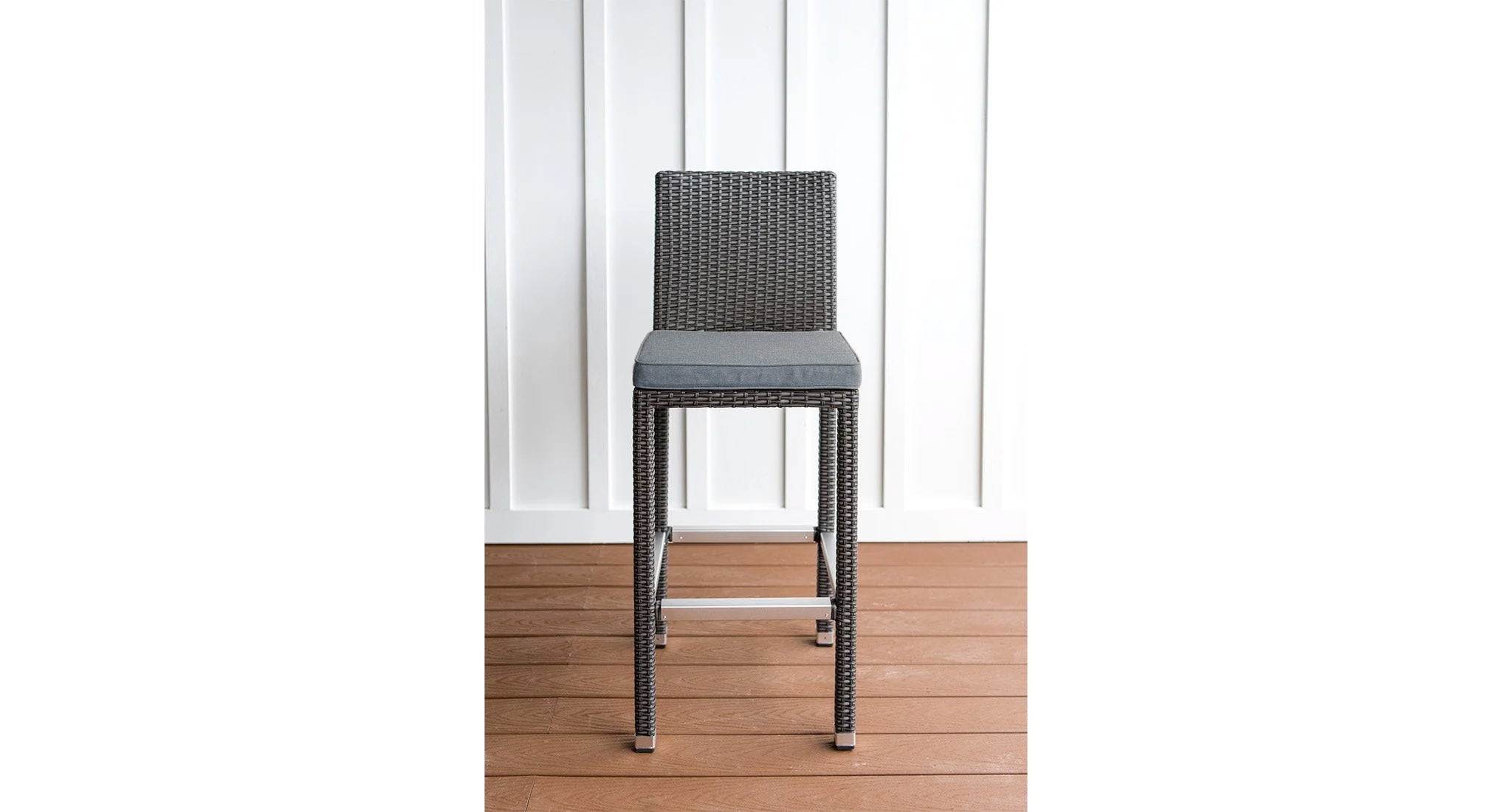 Salina outdoor bar chair 2 - Sunbrella Cast Slate