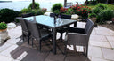 Salina dining set for 6 - Sunbrella Cast Slate