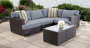 Salina outdoor sectional 2 - Sunbrella Cast Slate