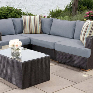 Salina outdoor sectional - Sunbrella Cast Slate