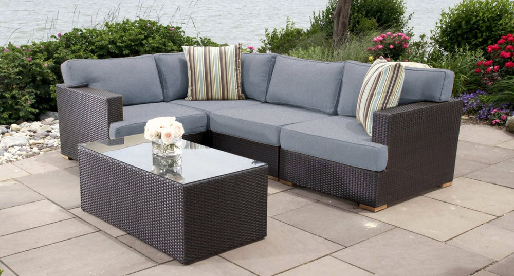 Salina outdoor sectional - Sunbrella Spectrum Mushroom