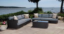 Salina outdoor sofa set - Sunbrella Cast Slate