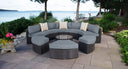 Santorini outdoor daybed - Sunbrella Cast Slate