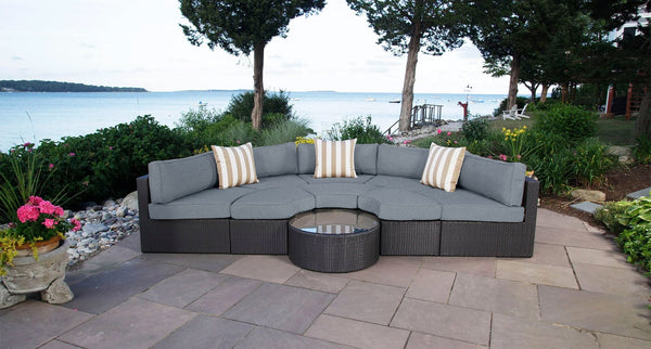 Santorini outdoor daybed 2 - Sunbrella Cast Slate