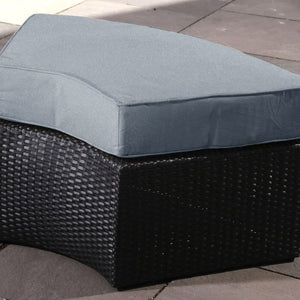 Santorini ottoman - Sunbrella Cast Slate