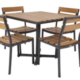 Asher outdoor 4 top dining set 