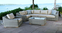 Corsica outdoor sectional - Sunbrella Spectrum Mushroom