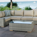 Corsica outdoor sectional - Sunbrella Spectrum Mushroom