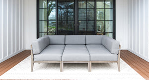 Fiji teak and rope outdoor patio daybed 2