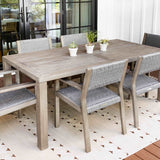 Fiji teak and rope dining set for 6 2