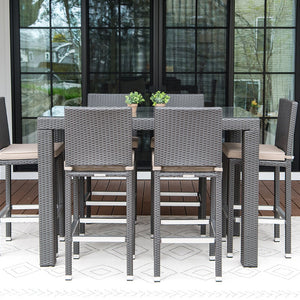 Salina Bar Set for 6 - Sunbrella Spectrum Mushroom